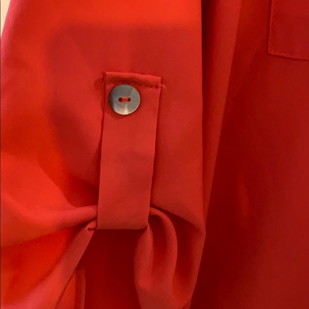 Orange polyester top - Picture 3 of 3